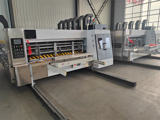 5500 KG オートマティック フレクソプリンター スロッター ダイ カッター インライン フォルダー 粘着機 波紋箱用 機 ケースメーカー