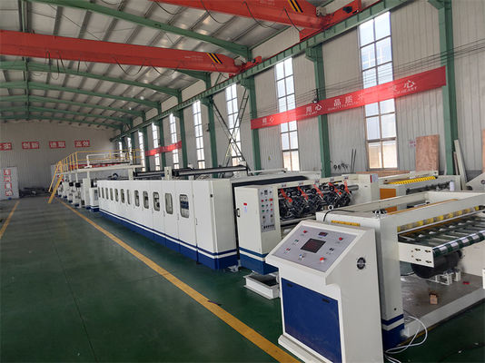 高速5倍波紋紙箱生産ライン 0.75KW周波数制御