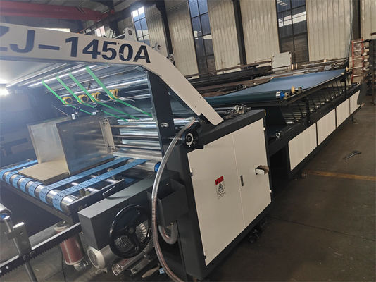 高生産性の半自動波紋板 フルートラミネートマシン 13.5m x 2m x 2.9m