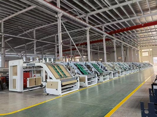 速度 波紋紙用半自動 フルートラミネーター 最大速度6000シート/h