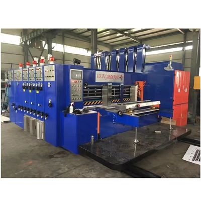 高速フレクソ印刷 スロットラー ダイカット機 4色 18000 KG 電圧 380