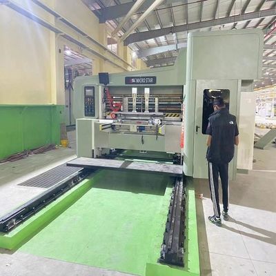 380V 高速波紋紙箱 水墨印刷 スロッティング 切断機 2 3 4 5 6 カラー フレックス印刷機